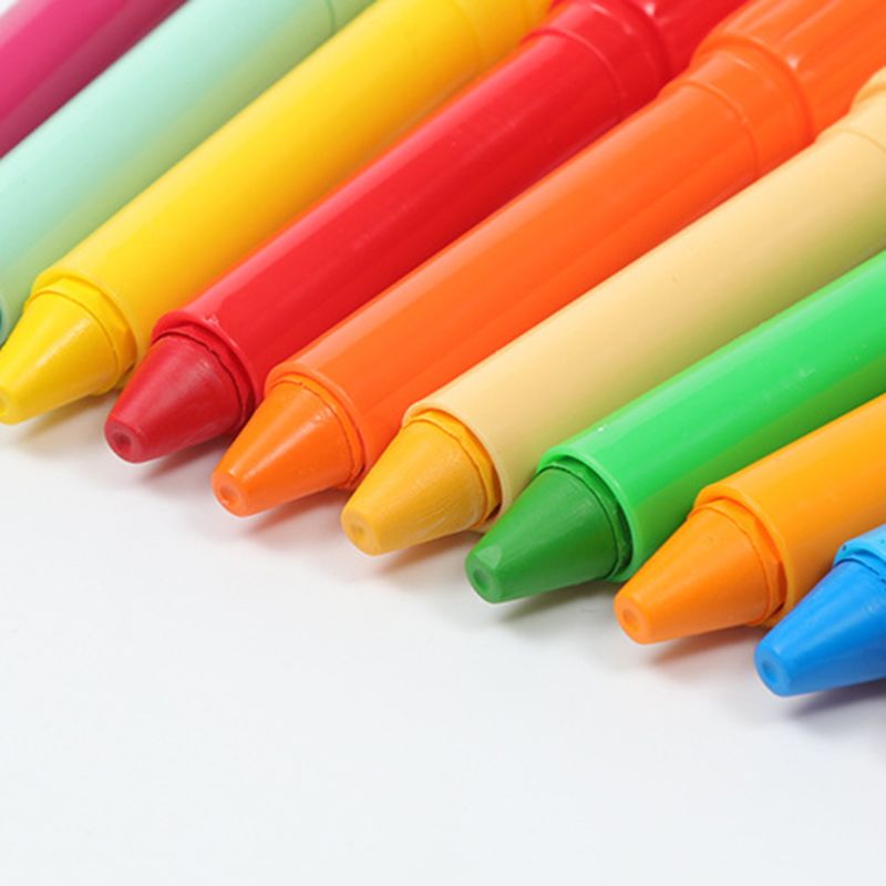 12/18/24/36 Colors Wax Crayon Oil Pastel Pen Drawing Painting Graffit Art Supply H3CA