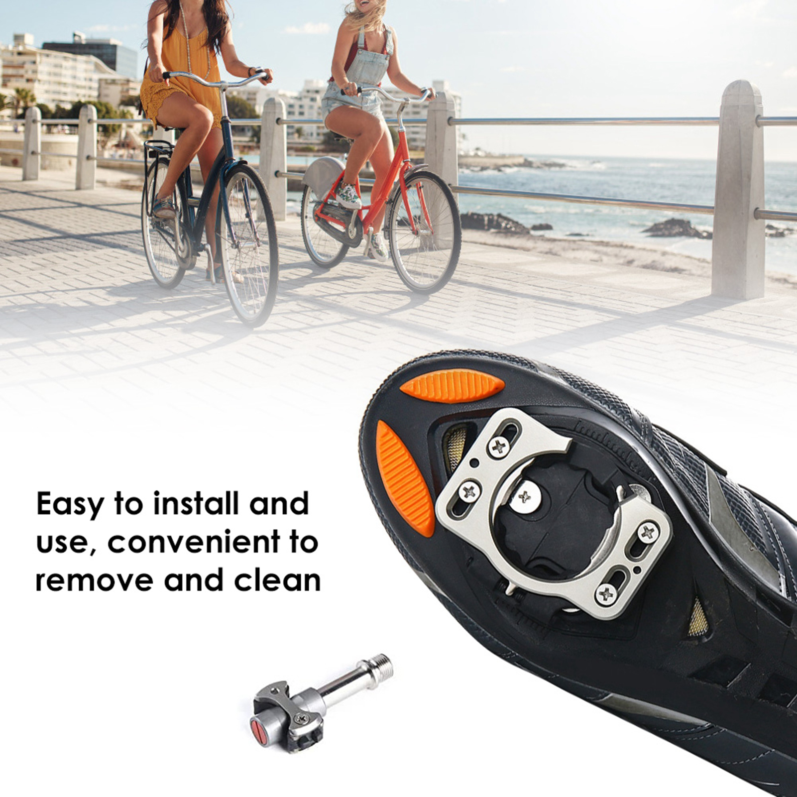 Adaptador de cubierta de calas para zapatillas de ciclismo, convertidor de liberación rápida para SpeedPlay Zero, 1 par