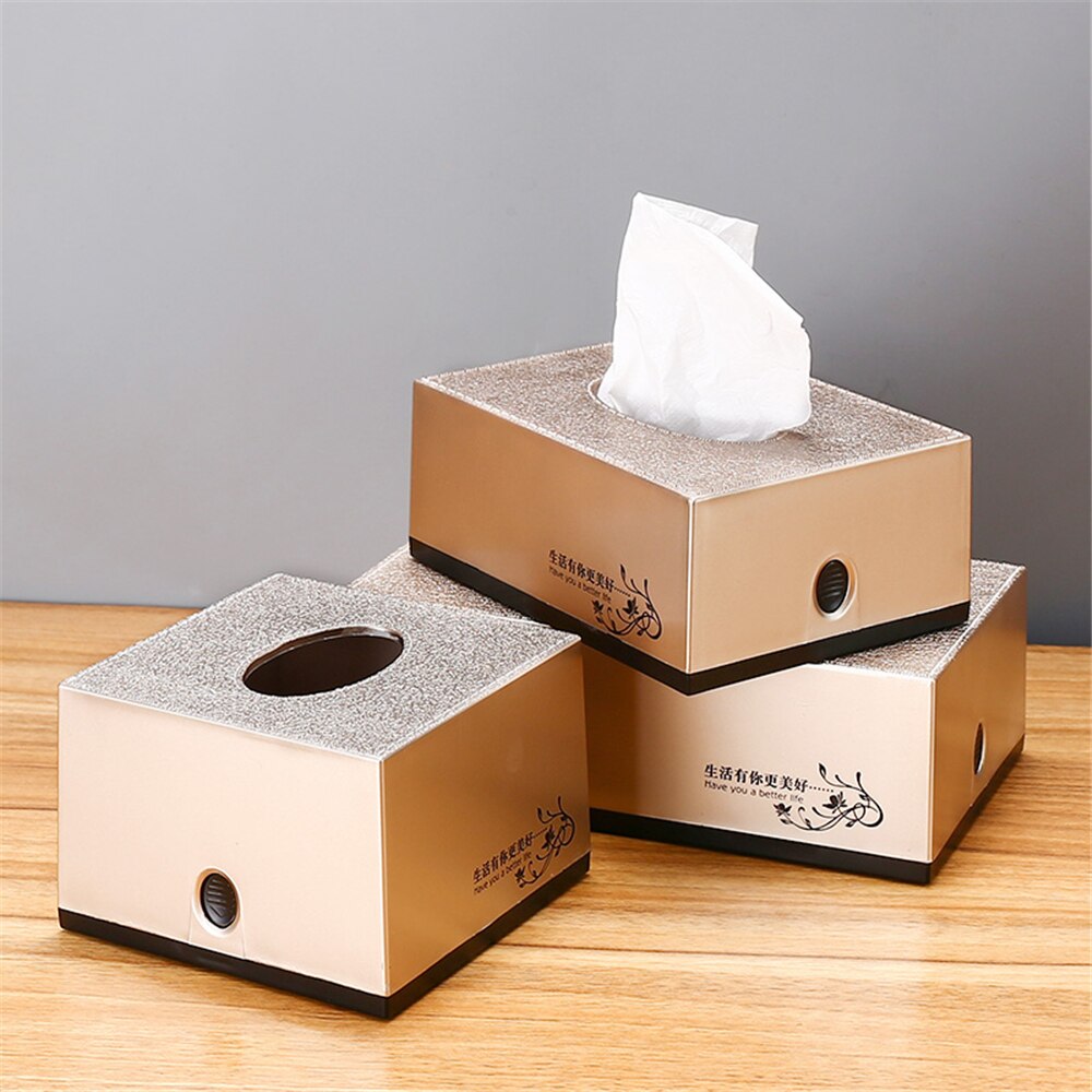 B-LIFE Tissue Dispenser Box Cover Holder Clear Acrylic Rectangle Napkin Organizer Hand Towel Dispenser Tissue Cover Rectangular