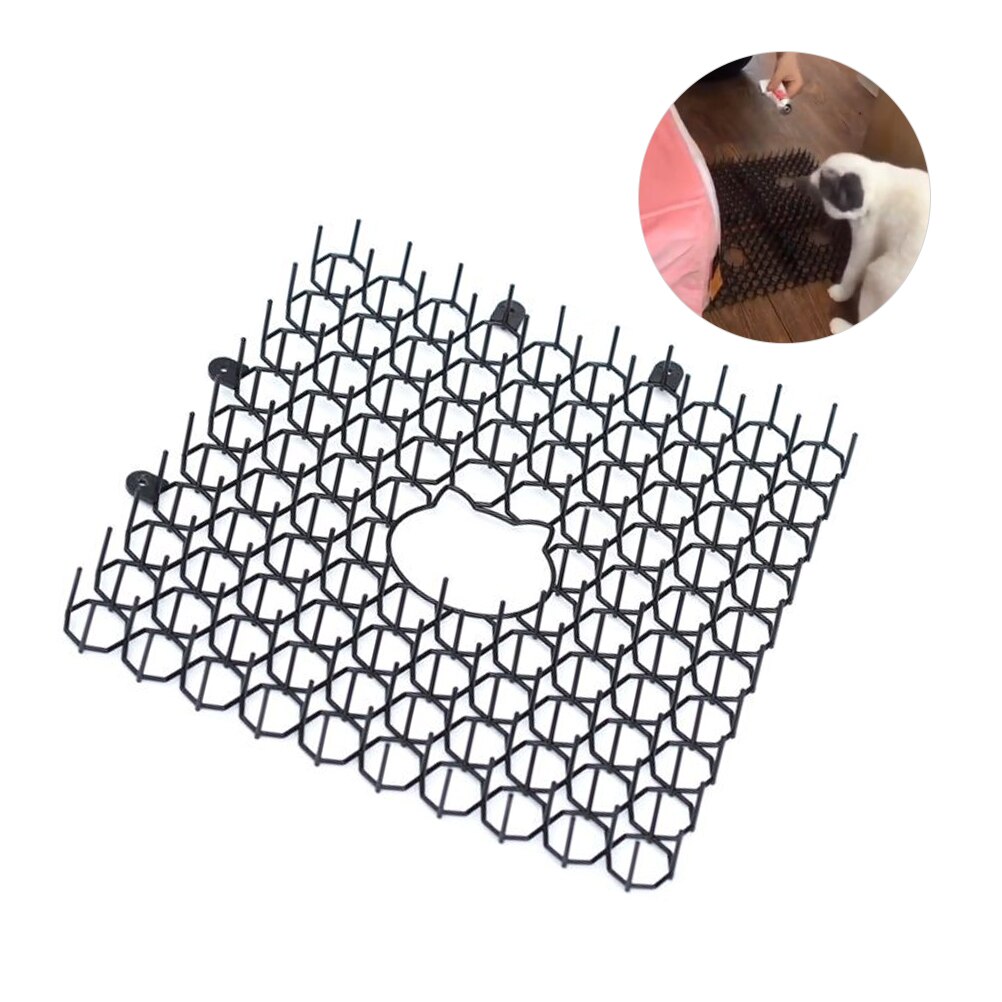 Almohadilla Anti-Espino de gato, alfombrillas para raspar gatos de jardín, tiras de espinela Anti-gato y antiplagas, almohadilla repelente de gatos para evitar la entrada de gatos: Default Title