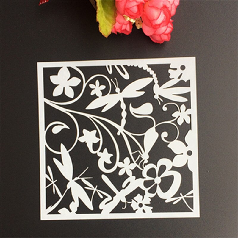 Plastic Layering Stencils Template DIY Paper Card Scrapbooking Photo Album Diary Hand Craft: P61