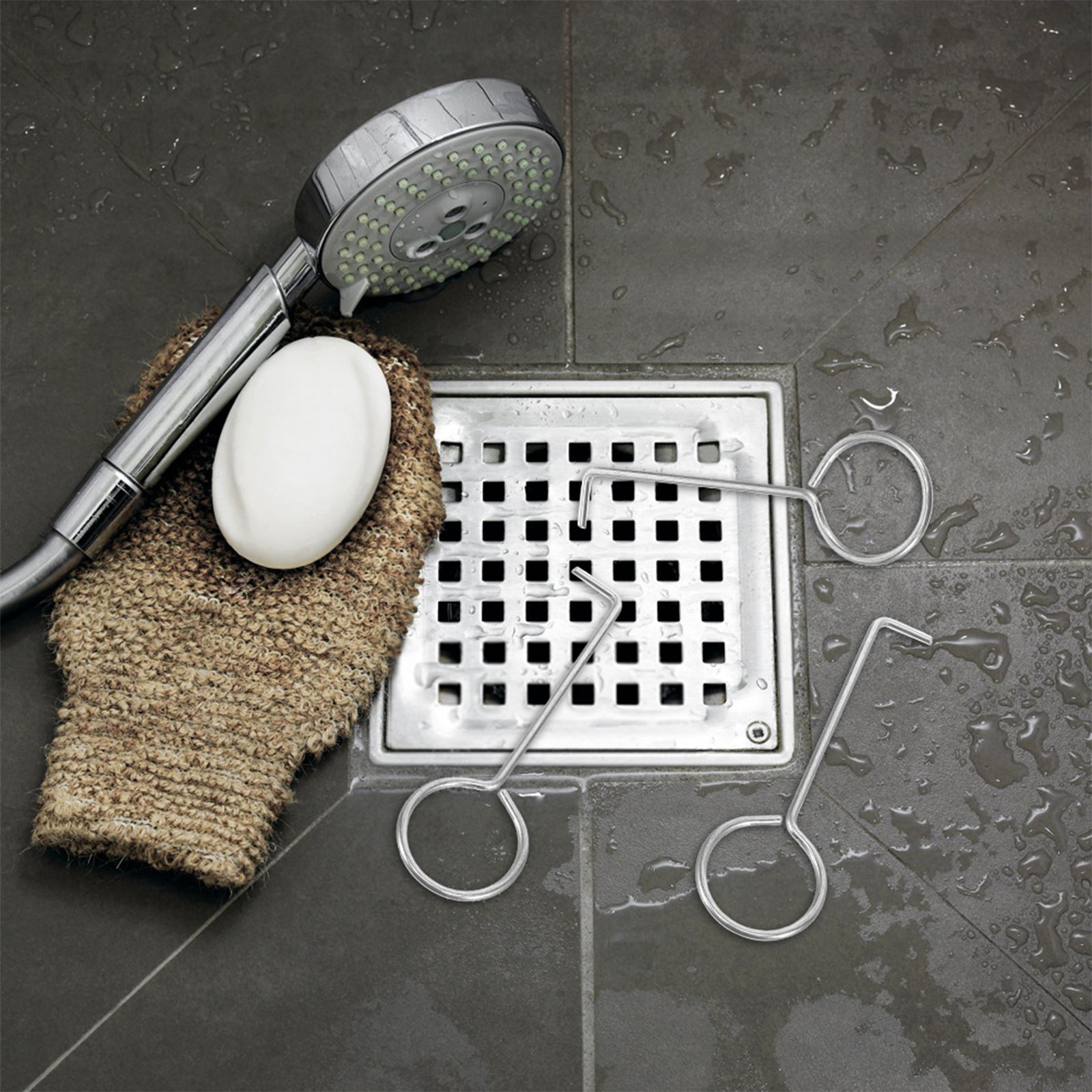 10Pcs Floor Drain Handle Hook Shower Drain Handle Hook Floor Drain Grate Hook Tub Drain Removal Tool Lifting Hooks Draino