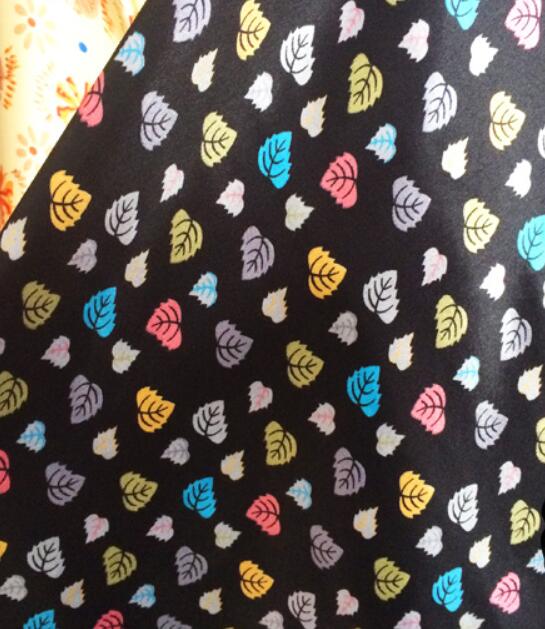 Tissue craft Soft Satin fabric leaf DIY Lining Material craft flower glossy Polyester Charmeuse Fabric 100CM: 1