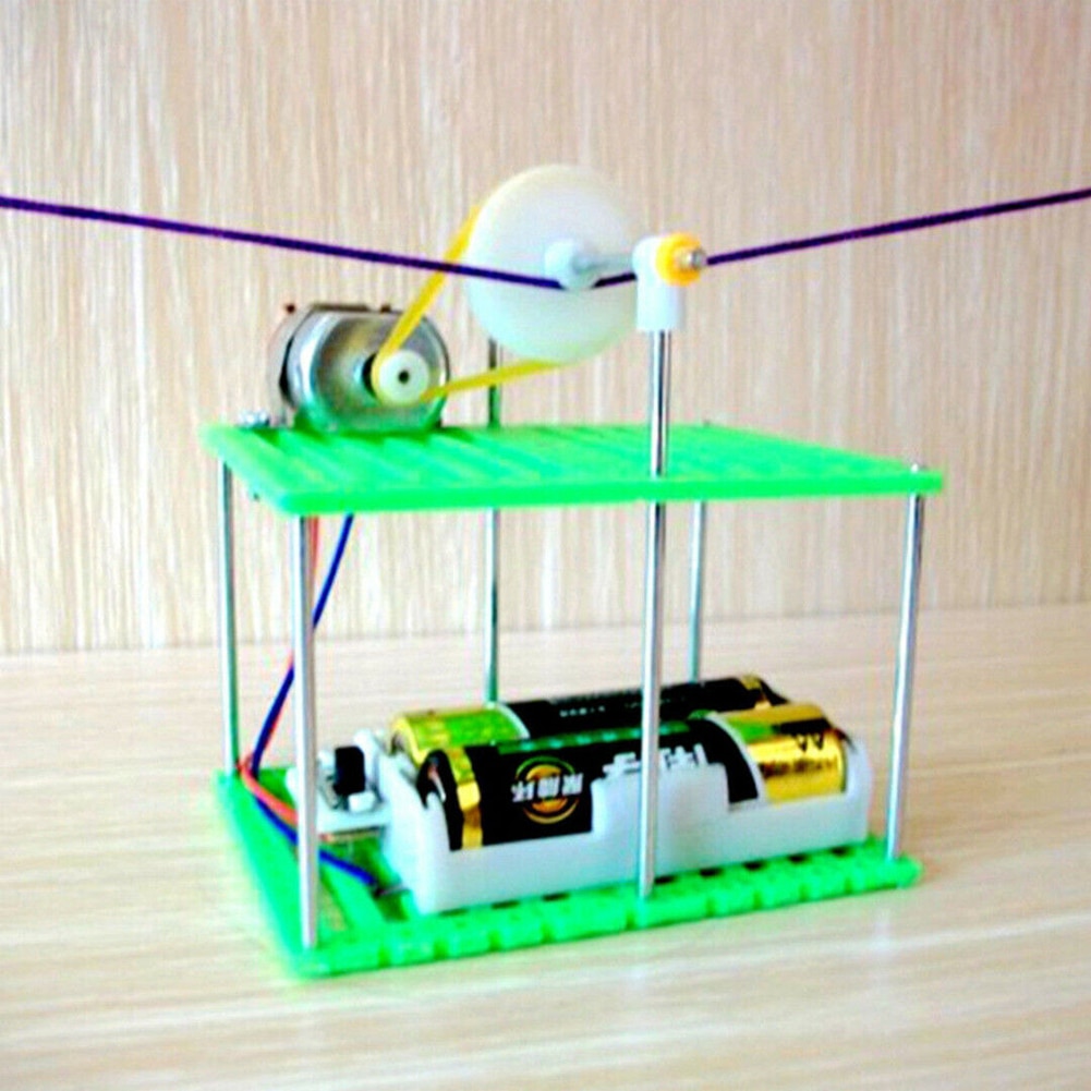 Model Educatief Kabel Auto Speelgoed Leren Wetenschap DIY Monteren Leermiddelen Kinderen Elektrische Handgemaakte Mini Fysieke Experiment