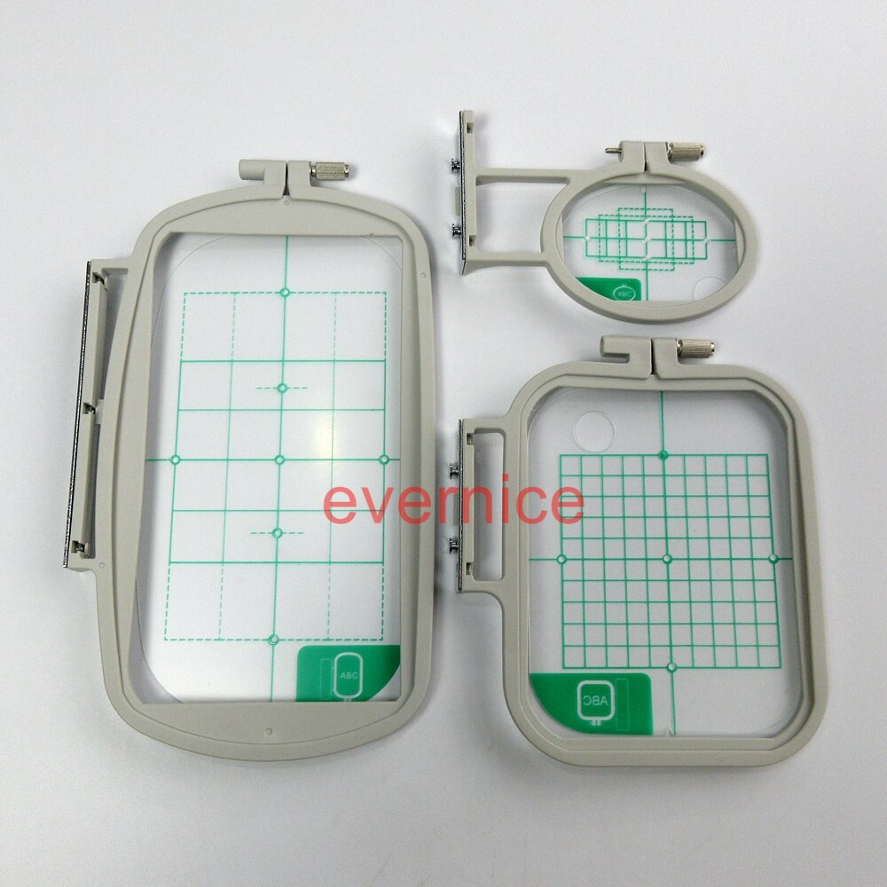 Valink Set 3 Telai Per Ricamo (Grande 150x100, Medio 100x100, Piccolo 50x50) - Compatibile Brother SE400, SE425, PE500, Innovis, LB6770