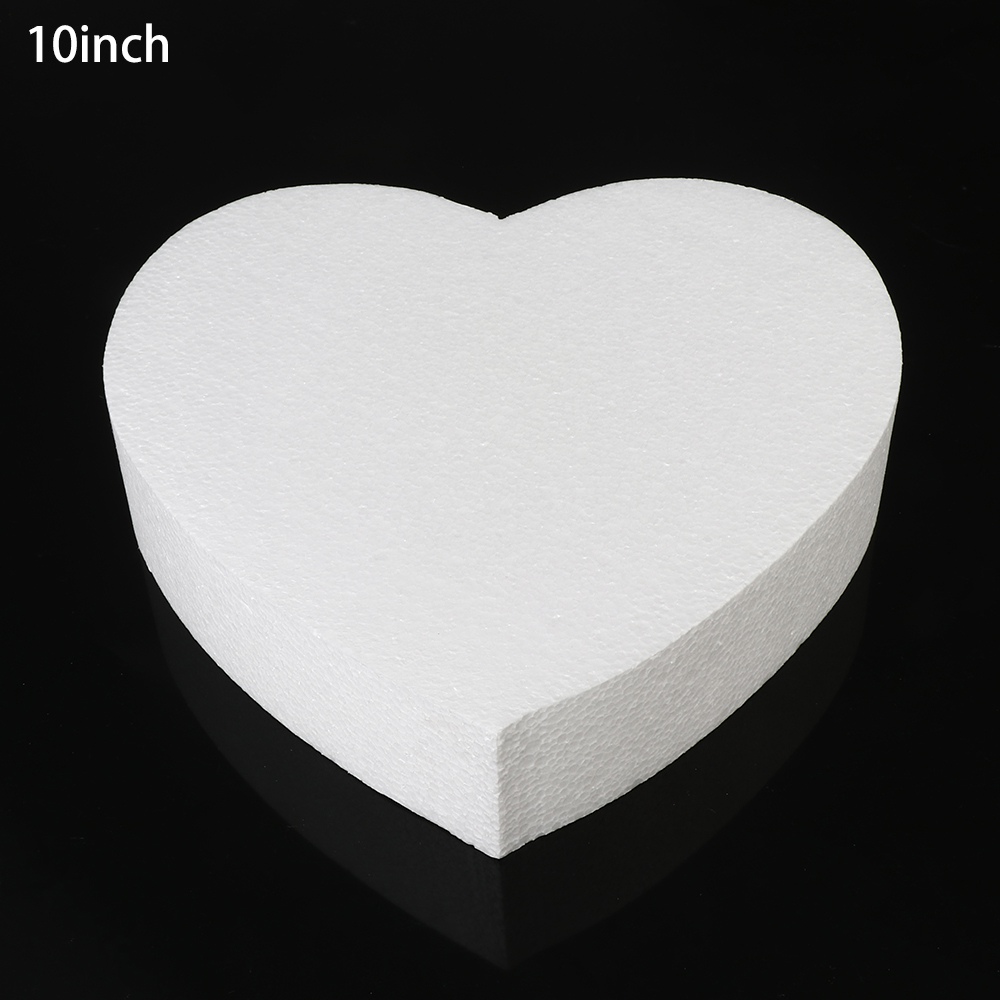 Molde de poliestireno con forma de corazón para hacer manualidades, molde de espuma para Tartas, accesorios de cocina para fiestas, 4/6/8/10 pulgadas: Verde militar