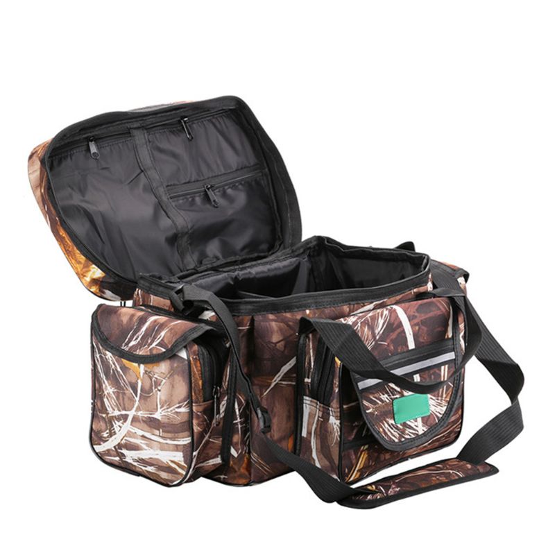 Sac à bandoulière multifonction, sacoche de grande capacité pour équipement de pêche, sac à outils, sac étanche et durable