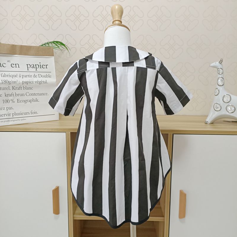 Lashojas Newborn Kids Baby Girls camicette e camicie a righe casual rosse baby girl 2019 new style top shirt dress baby