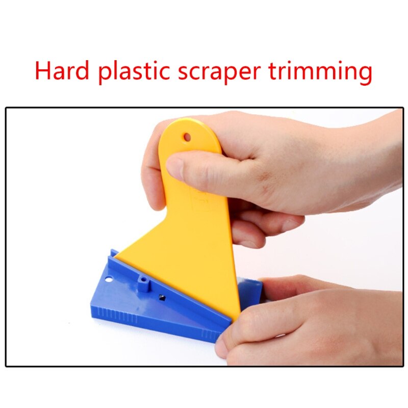 Plastic Hard Card Scraper Car Squeegee Sharpener Repair Tool Window Tint Tool Sharpening Smoothing Edges Car Wrap Tool