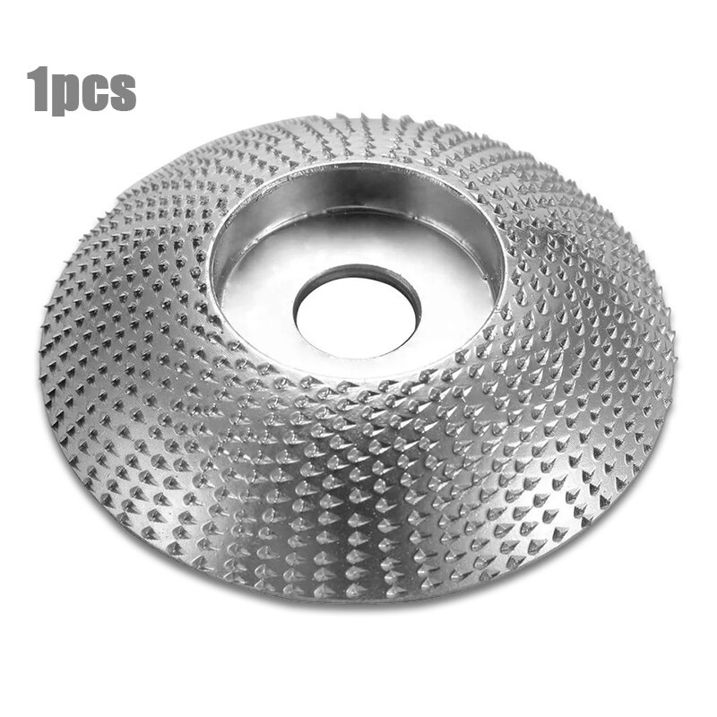 1/3pcs Set 22mm Bore Wood Grinding Polishing Wheel Rotary Disc Sanding Wood Carving Tool Abrasive Disc Tools for Angle Grinder: 85mm Arc Silver