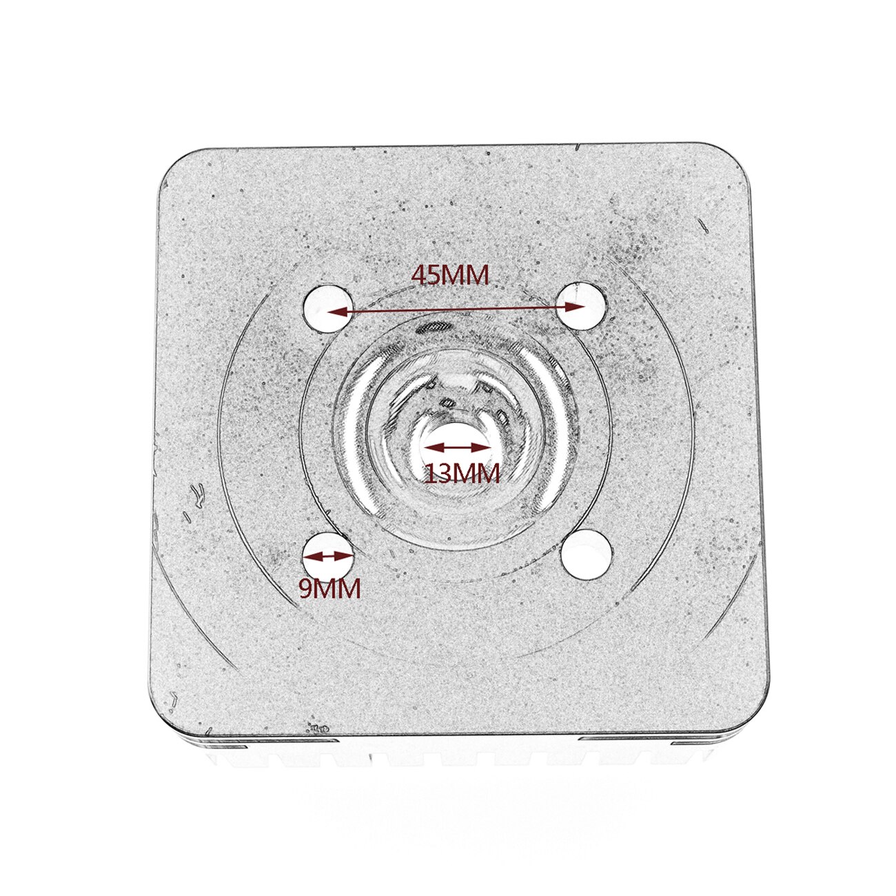 CNC Square Cylinder Head & Spark Plug For 80cc Engine Motorized Bicycle