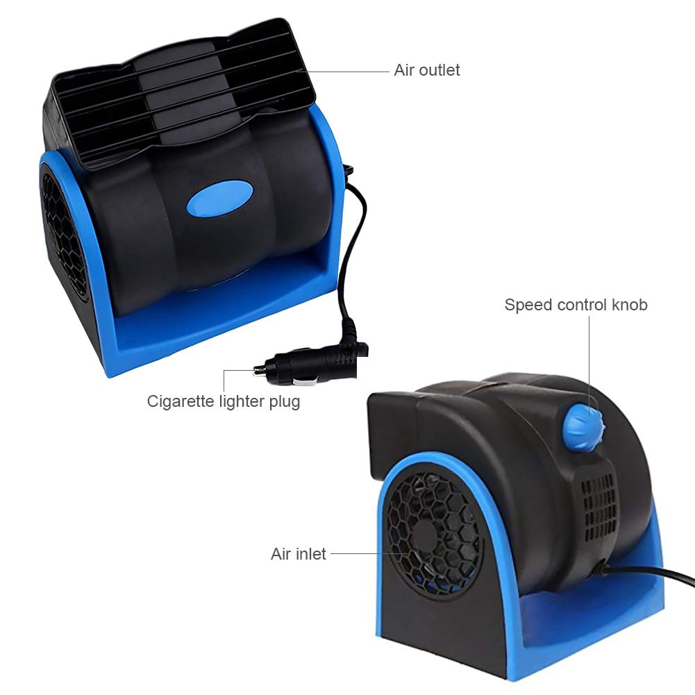 12V 24V car Cooling Air Fan Electric Car Fan Speed Adjustable Silent Cooler Vent Fans High Velocity Blower Safe Without Leaf Fan