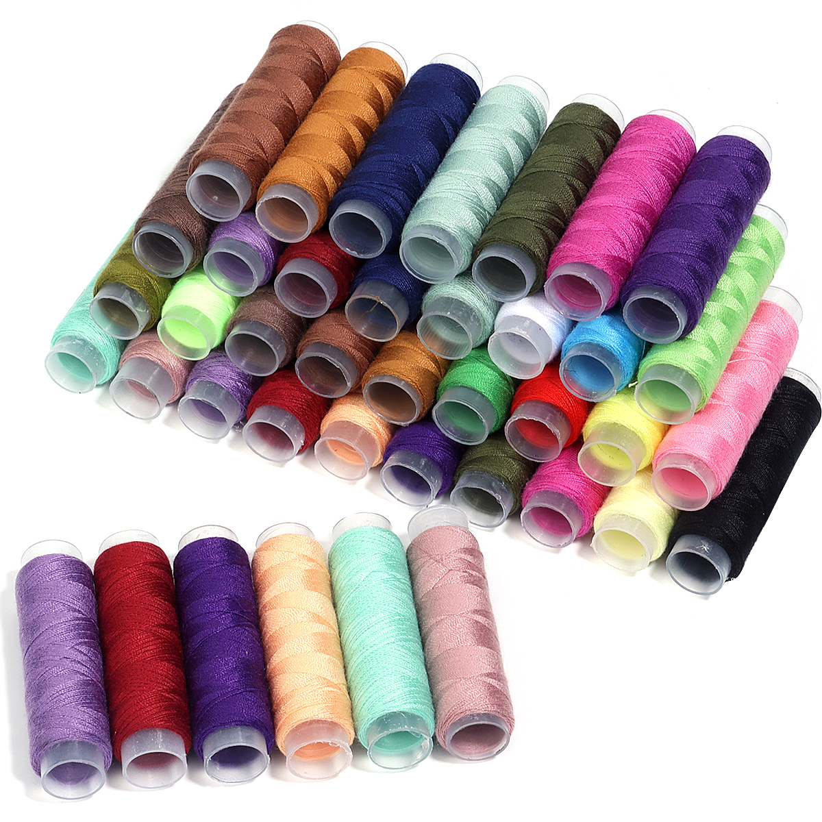 Kit de costura completo con hilos, agujas, tijeras, cinta métrica, botones, portátil, viaje, DIY, bordado, trabajo hecho a mano, conjunto de herramientas de costura