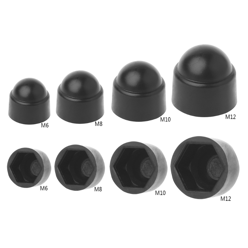 10 stk  m6 m8 m10 m12 bolt beskyttelse møtrik kuppel caps covers udsat sekskant plast  jy25 19 droship