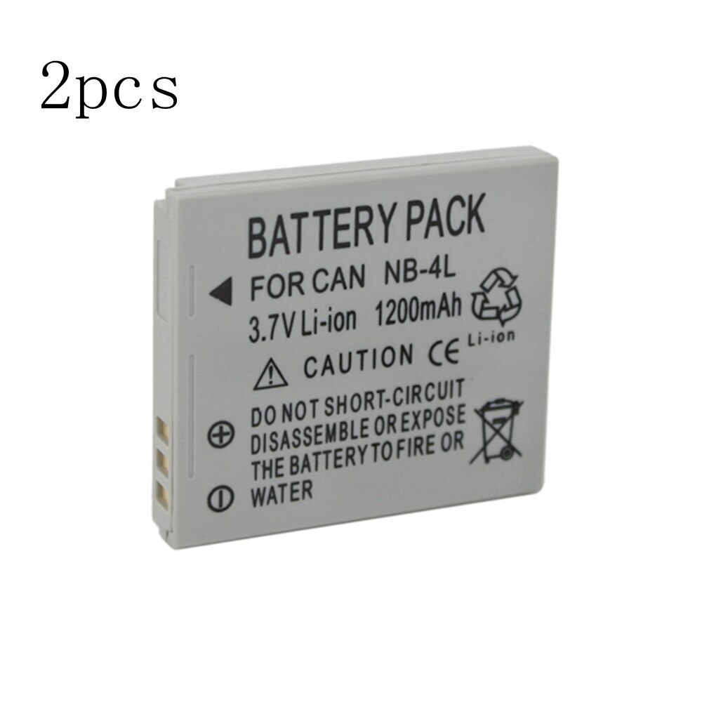 WHCYonline 2 pieces 1100mAh NB-4L NB 4L Digital Camera Battery Pack For Canon SD1000 SD600 SD400 SD430