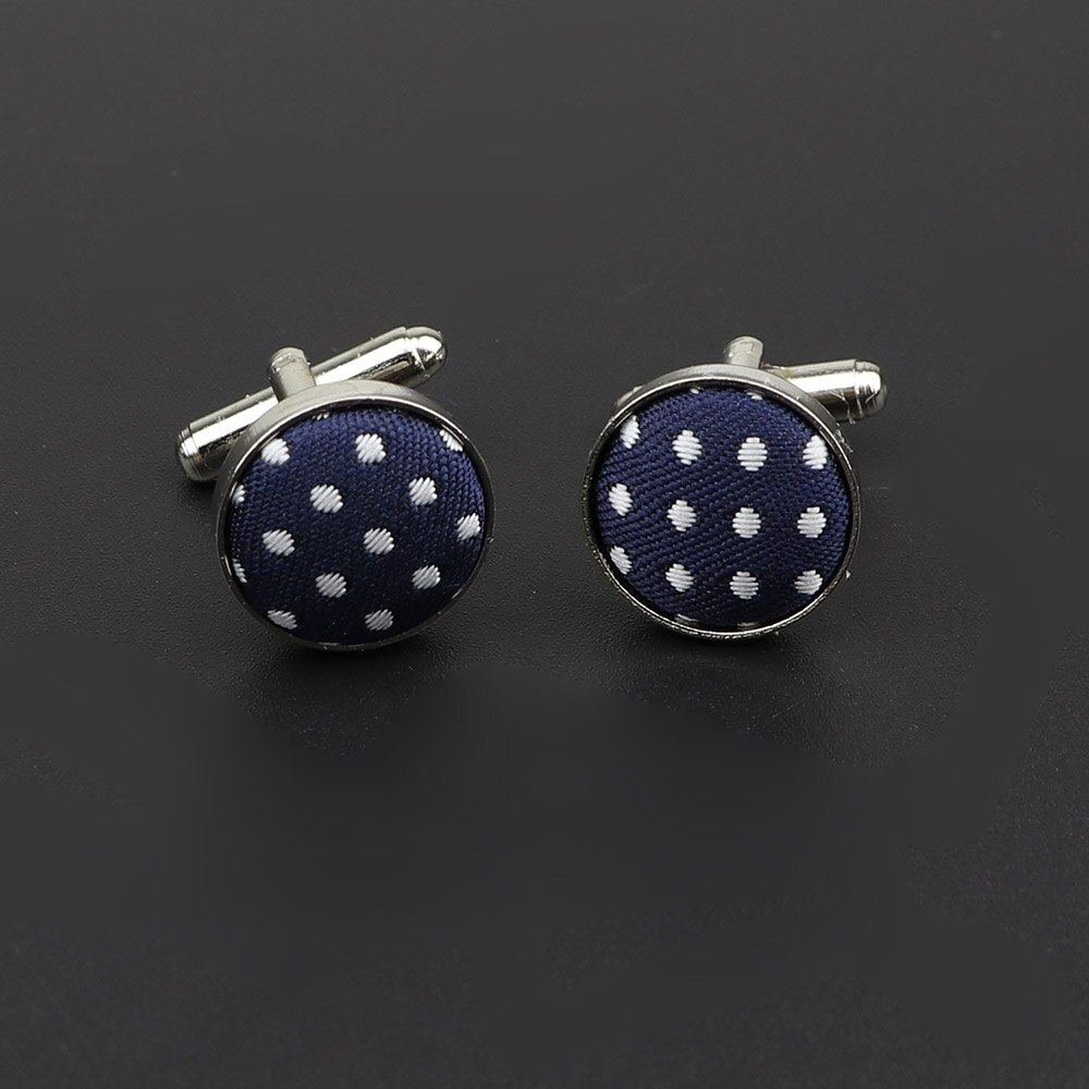 Botões de punho para homens, botões clássicos de cor sólida de poliéster com design verificado: 28