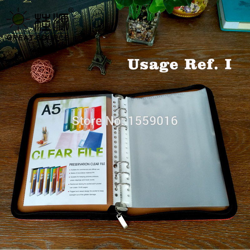 Photo Album leaf DIY Leaf Punched Pocket With 300g Black Paper Card Board Nonpoisonous Tasteless For A5 Binder Folder