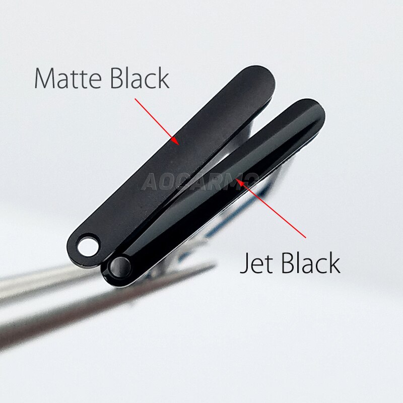 Porta cartão aocarmo, suporte de alumínio nano com junta de borracha para substituição em iphone 7 7 p 7 plus