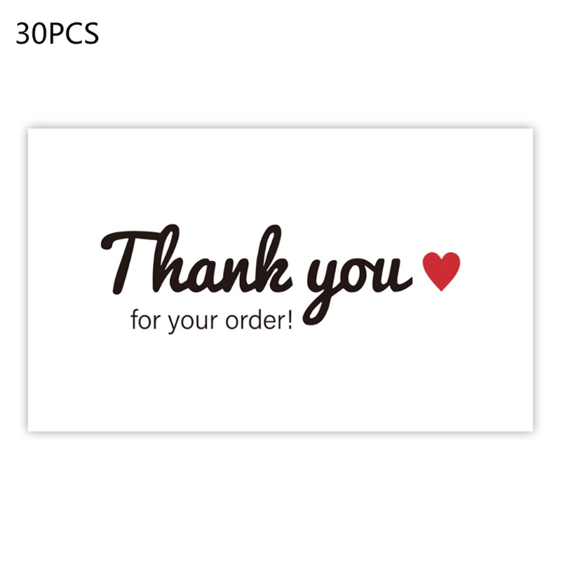YYSD 30pcs Thank You Card Thank You for Your Order Card Thanks Greeting Cards Appreciation Card for Small Business: 4