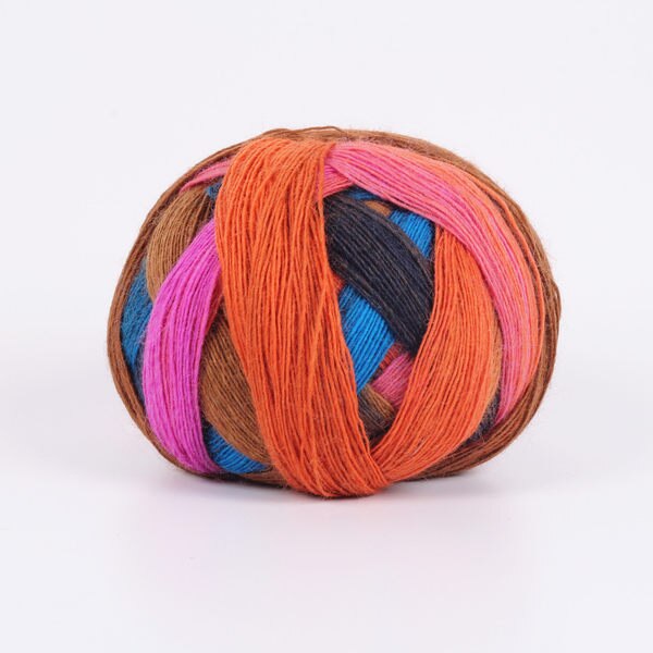 nouveauté 100g 800 m naturel doux laine arc-en-ciel espace colorant fantaisie fil unique organique Crochet fil X4012: 12