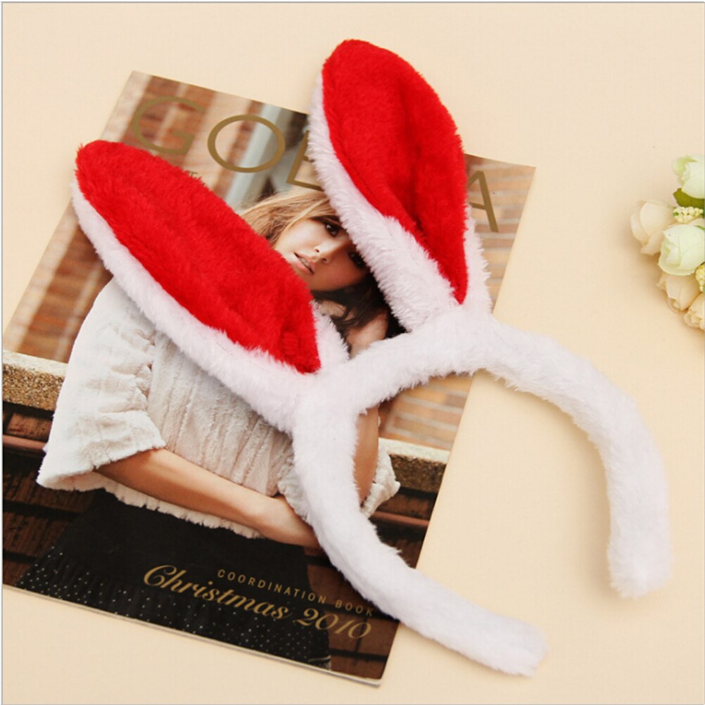 Schattige meisjeshoed pluche konijnenoren hoed oorklep muts hoofdwarmer fotobenodigdheden voor kinderen: Rd