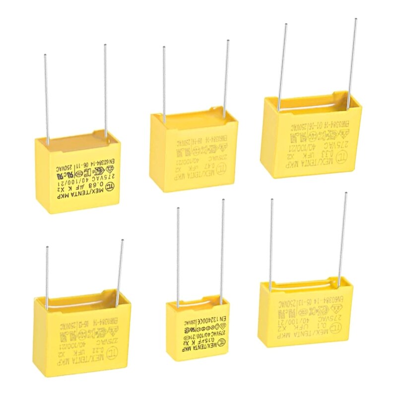 10Pc X2 Veiligheid Condensator 0.47Uf 0.22Uf 0.33Uf 0.82 0.68 275V Nominale Spanning 1000V