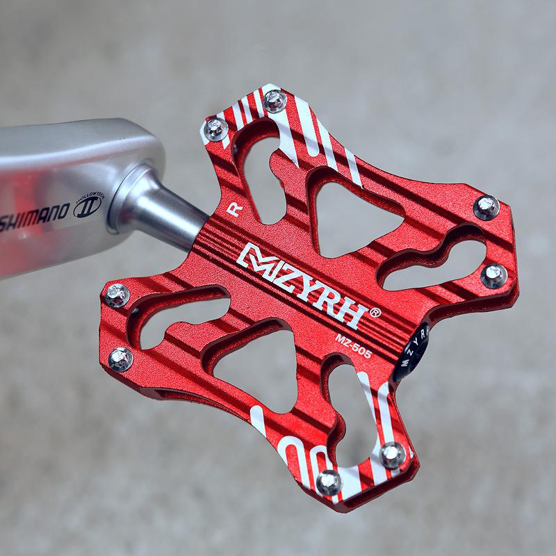 MZYRH Bicycle Aluminium Alloy Pedals Mountain Bike Bearing Super Light Pedals Cycling Parts