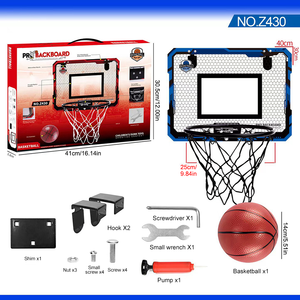 Kinder Mini Basketbal Hoepel Met Elektronisch Scorebord Bal Backboard Outdoor Indoor Excersise Accessoire Grappig Spel Speelgoed