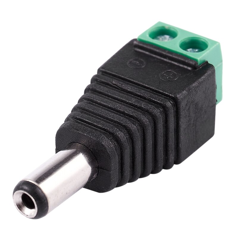 2.1 x 5.5mm DC Power Male Plug Jack Adapter Connector for CCTV Camera
