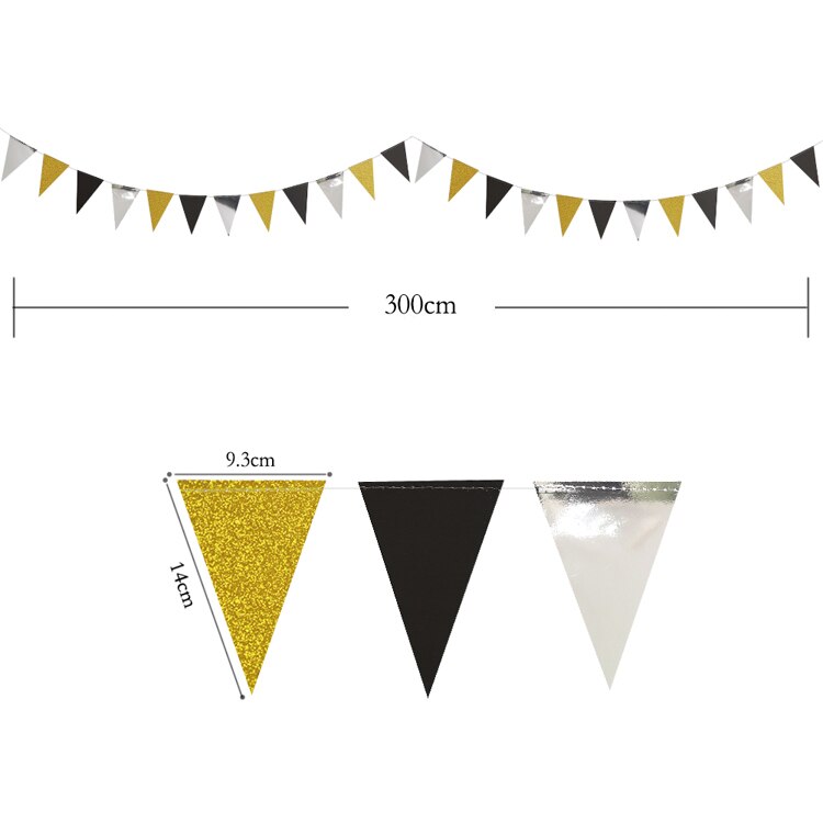 2022 Graduation Congratulation Party Hat Banner Paper Cap Star Garland Wall Hanging for School Congrats Grad Balloons Decoration: Triangle Banner