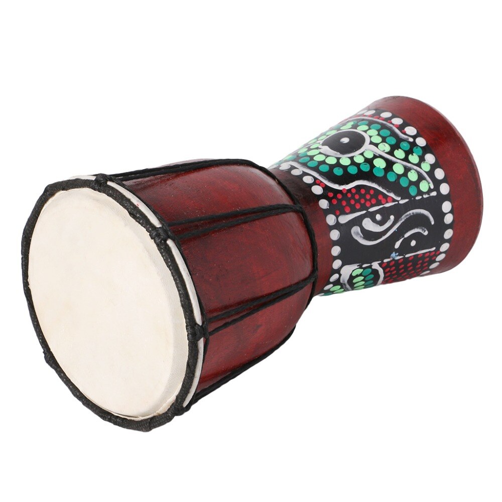 4 Pollici Professionale africano Djembe Tamburo Bongo Tamburo di Legno Buon Suono Strumento Musicale