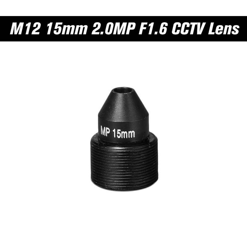 HD 2.0 Megapixel Pinhole Lens M12 CCTV MTV Board 15Mm Lens 1/2.7 Inch Aperture F1.6 28.3 Degree for Security Cameras