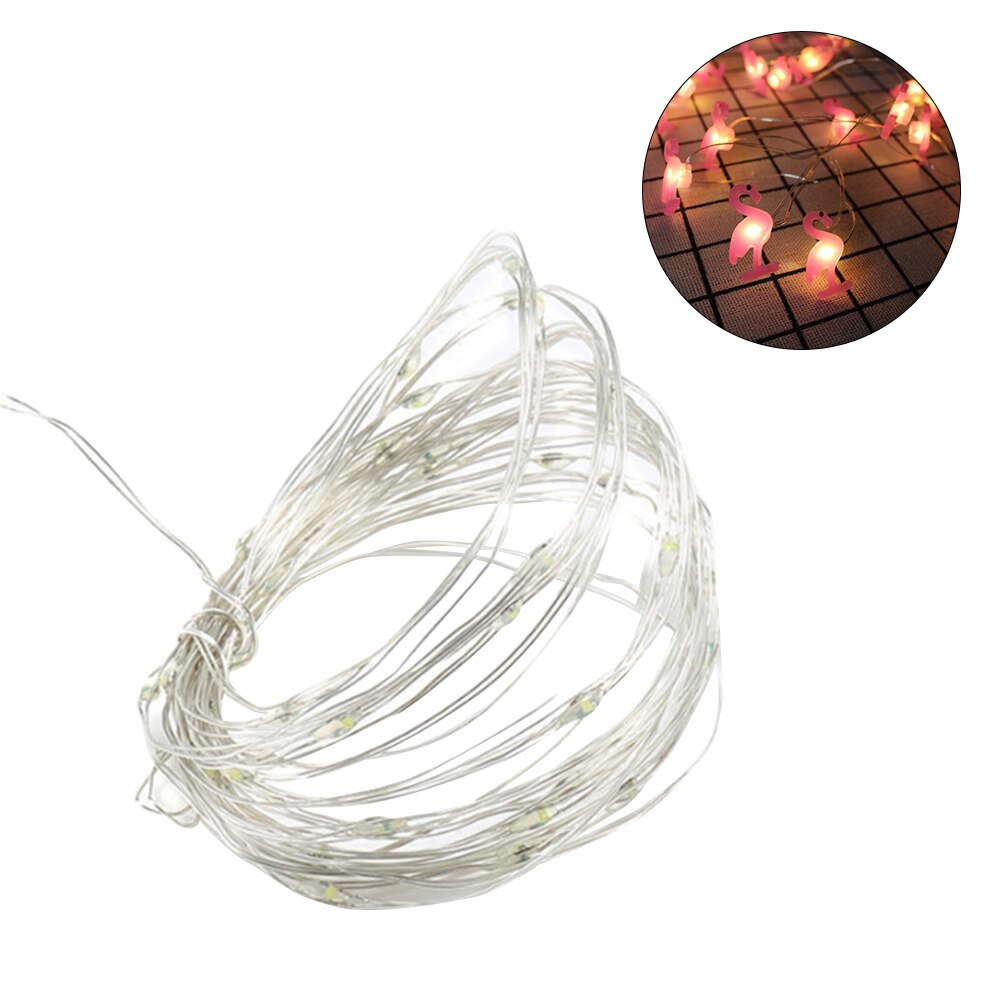 Rode Koperdraad Lamp String Led Meisje Kamer Decoratieve Verlichting Slaapkamer Decoratieve Verlichting String Opknoping Lichten Kleine Gekleurde Lichten: 1a