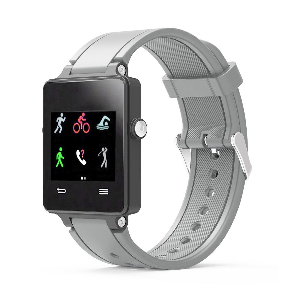 Nova substituição pulseira de silicone pulseira de relógio pulseira para garmin vivoactive acetato esportes pulseiras relógio correa reloj: Gray