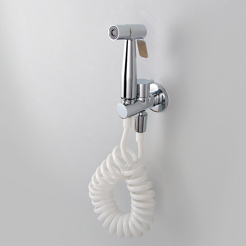 Sort & krom toilet bidet sprøjtesæt. metal vægmonteret håndholdt bidet vandhane sæt 3 meter bruserslange