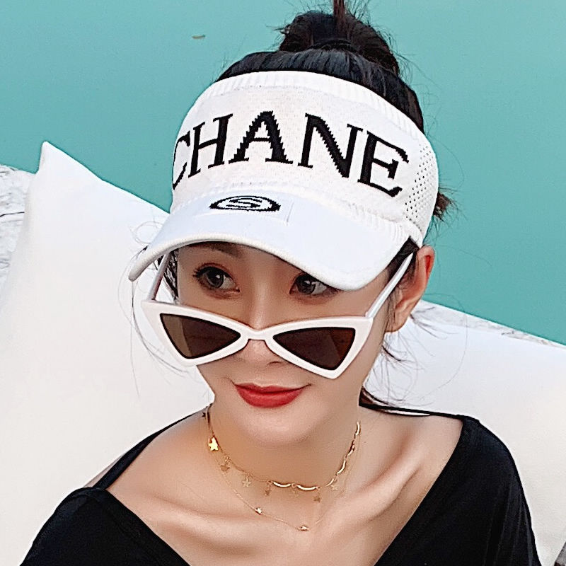 Ladies Summer Ponytail Hat Empty Top Casual Korean Version of The Wild Sun Hat Cap Outdoor Shade Golf Hat