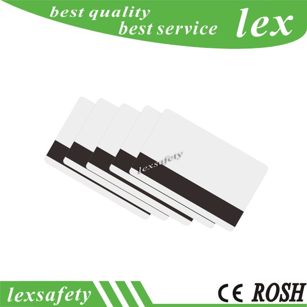 Printable Lege Witte PVC Hico 1-3 magneetstrip card Plastic Credit Card 30Mil 10 stuks veel