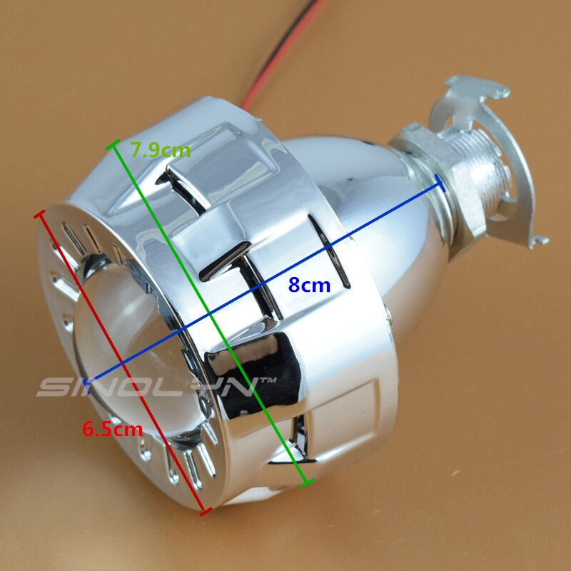 Sinolyn Linsen in Scheinwerfer 1,8 2,0 Bi-Xenon-Objektiv versteckt Projektor Für H4 H7 Auto Lichter Zubehör Nachrügestochen Motorrad DIY Stil