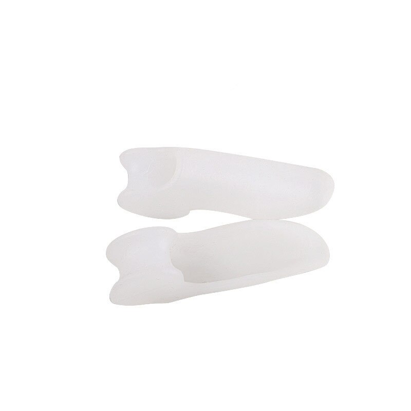 1 paar Silikon Kleinen Zeh Finger Haarglätter Hallux Valgus Ballen Korrektor Fuß Gesundheit Pflege Produkt: Weiß