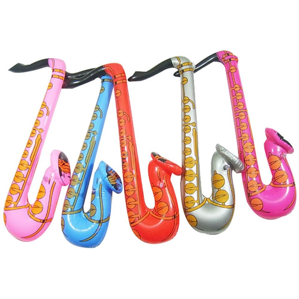 Lustige Aufblasbare Spielzeug Blow Up Rock & Roll Saxophon Disco Party Musik Spielzeug 70 cm Zufällige Farbe