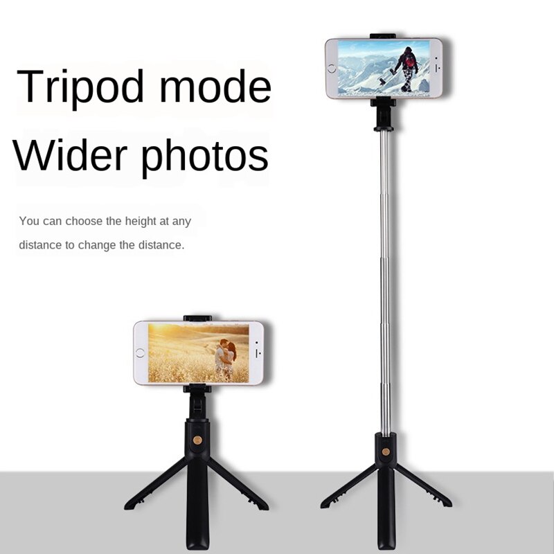 Wireless Bluetooth Selfie Stick for iphone Android for Huawei Foldable Handheld Monopod Shutter Remote Extendable Mini Tripod
