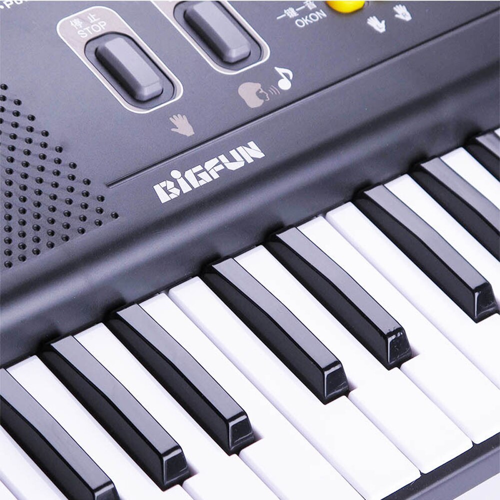 Clavier électronique de musique numérique 61 touches, Piano électrique multifonctionnel pour étudiant avec Microphone, Instrument de musique