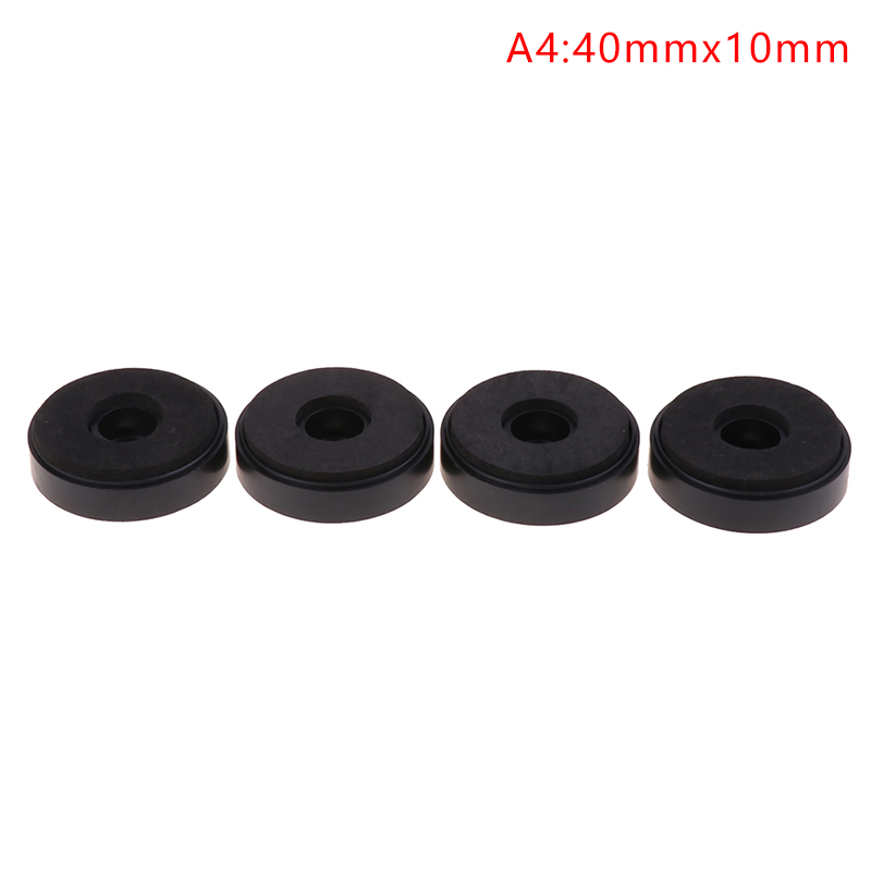 4Pcs Speaker Spikes Stand Feets Audio Active Speakers Repair Parts Accessories DIY For Home Theater Sound System: Red