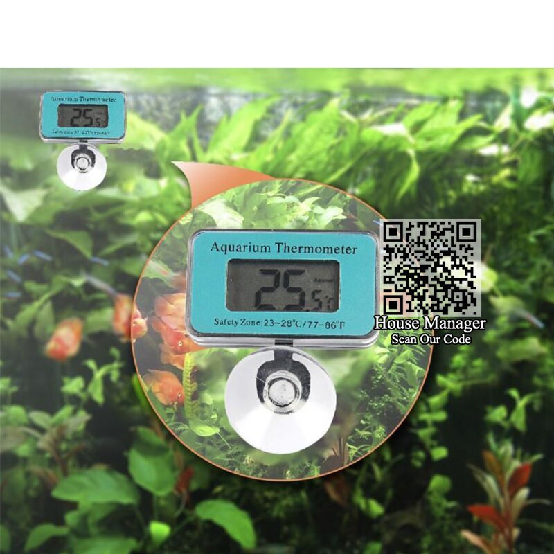 Waterproof Digital Thermometer, Super for Aquarium LCD Digital Thermometer Fish Tank Temperature Control