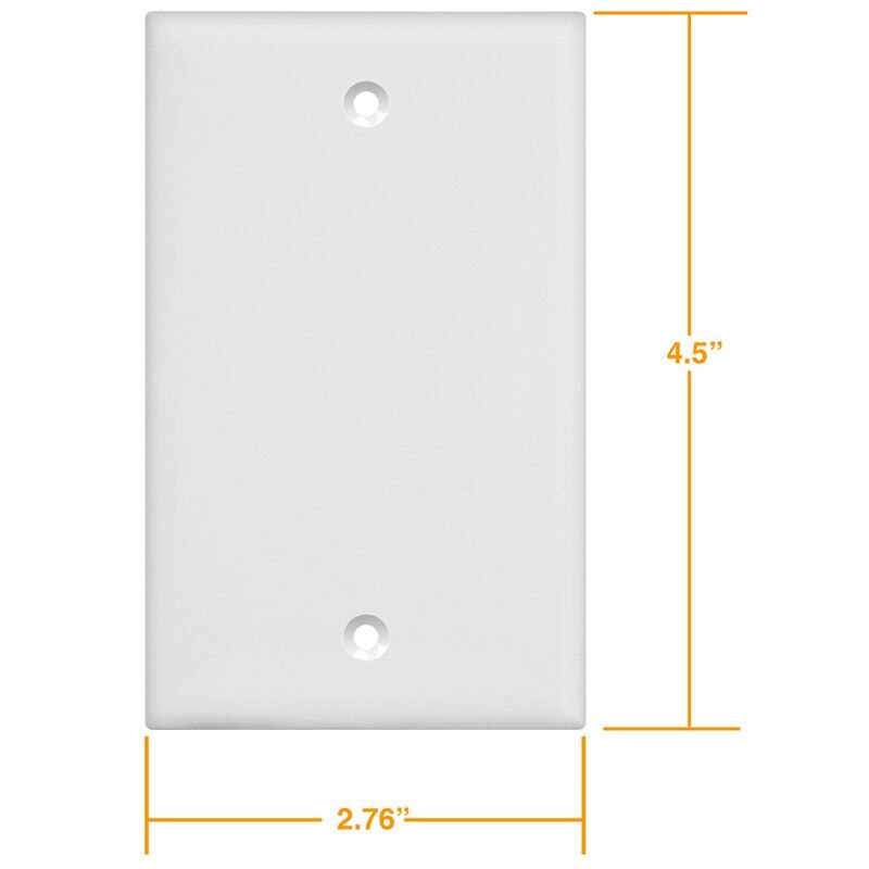 Empty Panel, Standard Size Without Device Blank Panel White (10 Packs)