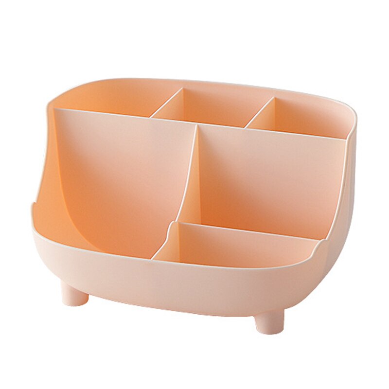 Desktop Storage Organizer for Stationery Storage with 6 Compartments Organizer Office Workspace Desktop Keeping Neat Tools: Pink