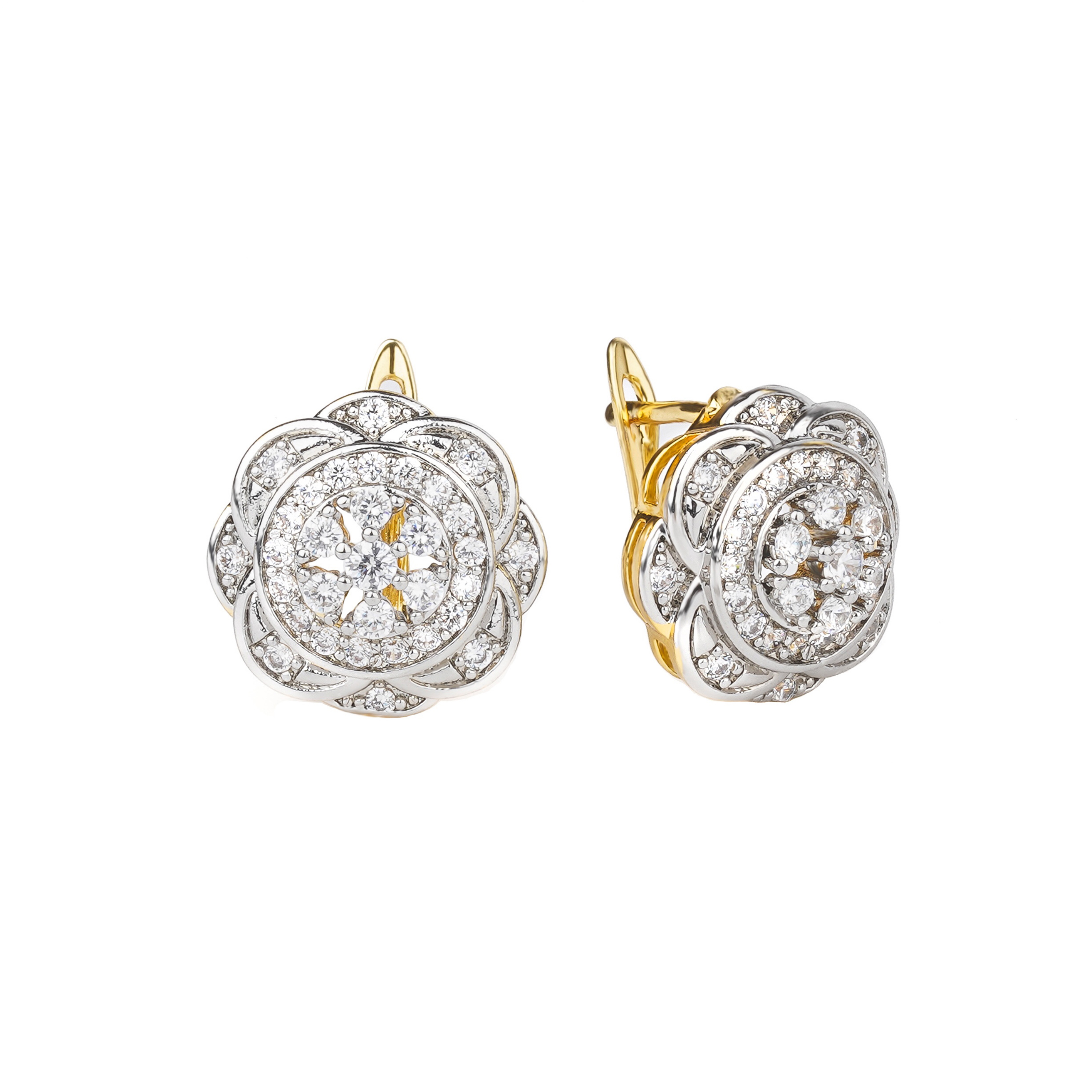 Rose ingelegde vermiculitis set ring oorbellen Koper verkoperd 14K gouden mode-sieraden festival dagelijkse accessoires