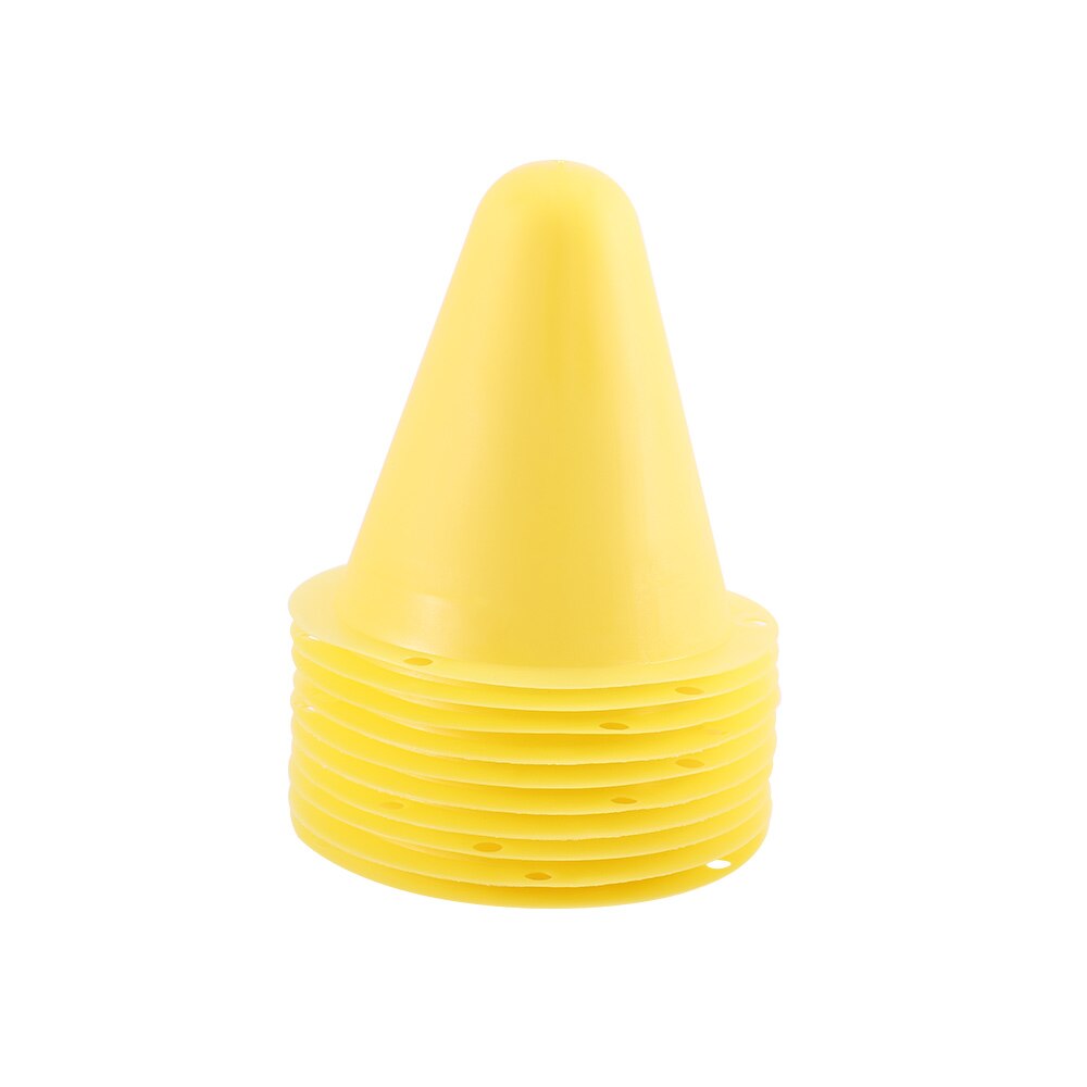 Plastic skate marker cones football soccer wheels sports training equipment: Yellow