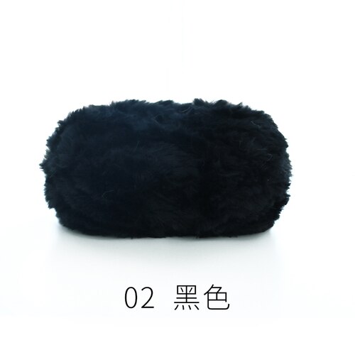 50g/écheveau épais moelleux fausse fourrure cils fil 100% Polyester doux fil pour tricot à la main manteau pull chapeau Amigurumi Crochet fil: 02