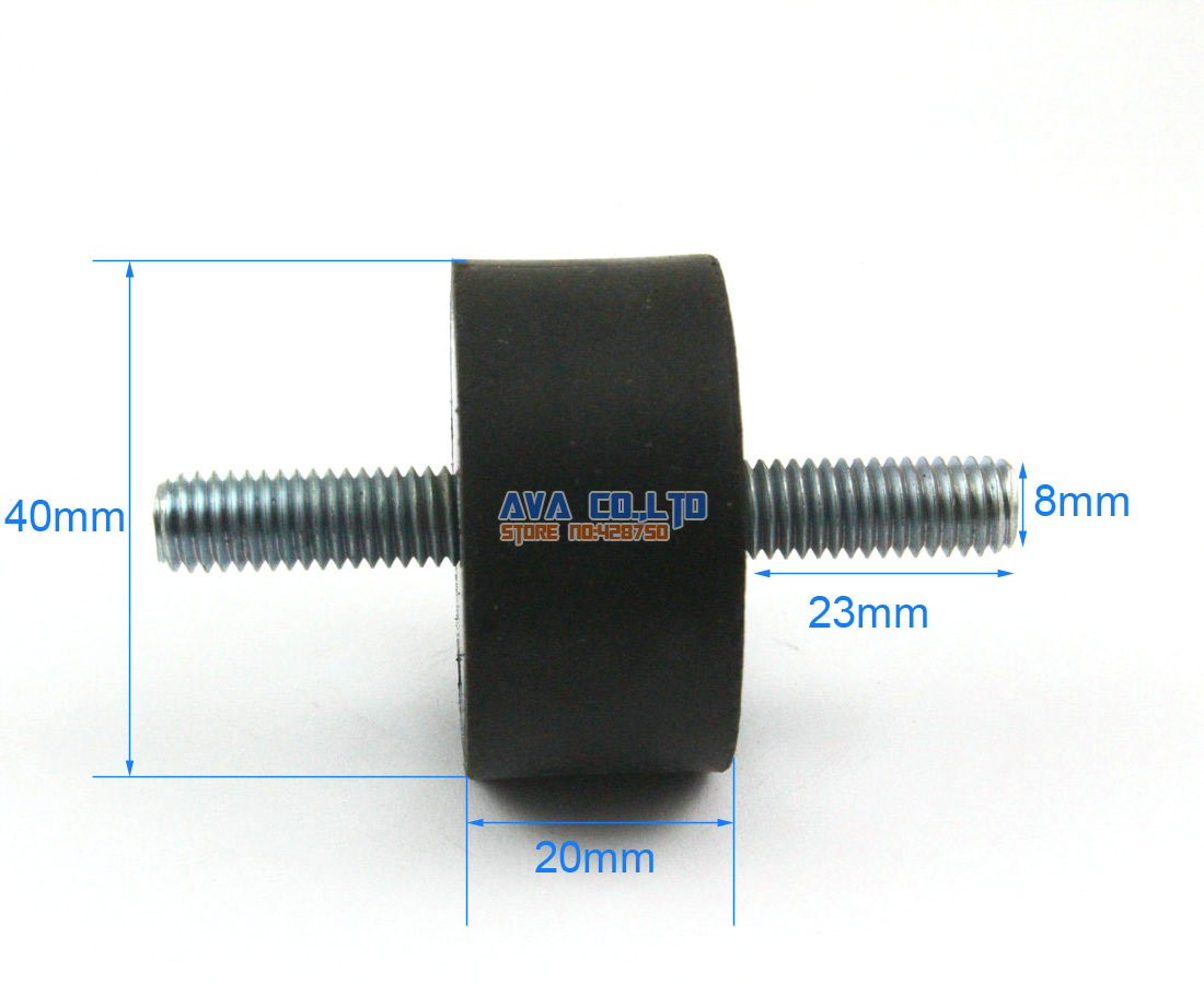 2 x M8 / 16mm Exhaust Mounting Rubber High Quality Mini Bobbin Silencer Holder | UK